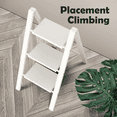 SHOUFTW 3 Step Ladder, Folding Step Stool, Anti-Slip, Lightweight ...
