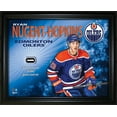 thumbnail image 1 of Ryan Nugent-Hopkins 16x20 PhotoGlass Frame with Authentic NHL Game-Used Net – Edmonton Oilers, 1 of 5