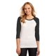 thumbnail image 1 of Juniors 50/50 3/4-funda Raglan Tee - Negro / Blanco - X-Large District Camisa, 1 of 1
