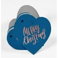 thumbnail image 3 of Inkdotpot 100 Pack Merry Christmas Favor Paper Tag Craft Real Rose Gold Foil Hang Tag, 3 of 6