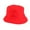 Red, variant on Bucket Hats Unisex Double Side Wear Reversible Bucket Hat Trendy Cotton Twill Canvas Sun Fishing Hat Fashion Cap Accessory Black