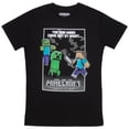 thumbnail image 2 of Set de ropa Minecraft Creeper Grid para niños con 3 camisetas talla 4, 2 of 7
