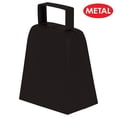thumbnail image 3 of Cowbells Beistle Black Metal de 4 cm, paquete de 12 unidades, para eventos, 3 of 5