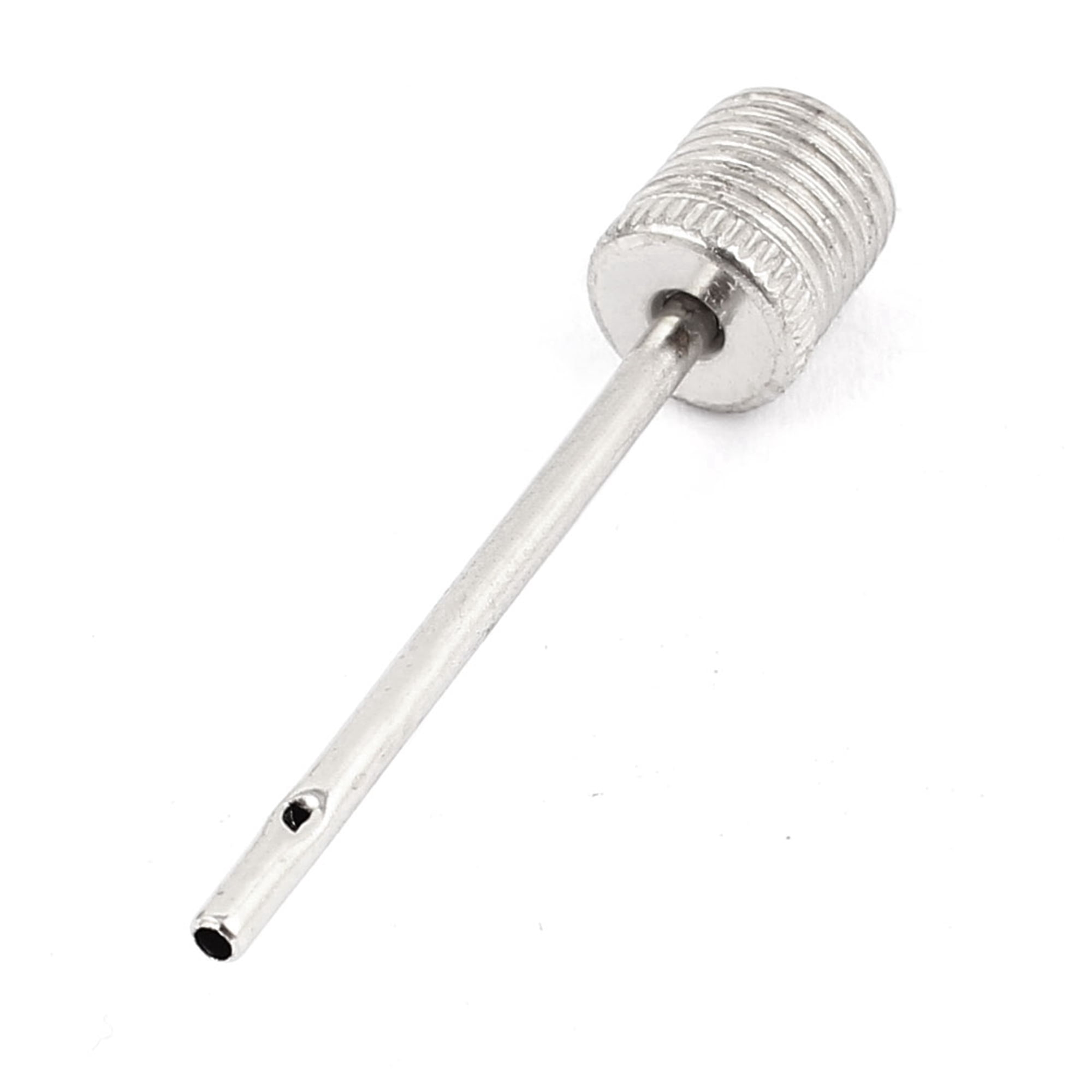 Unique Bargains Portable Hand Air Pump for Bike Ball, Silver Tone Black