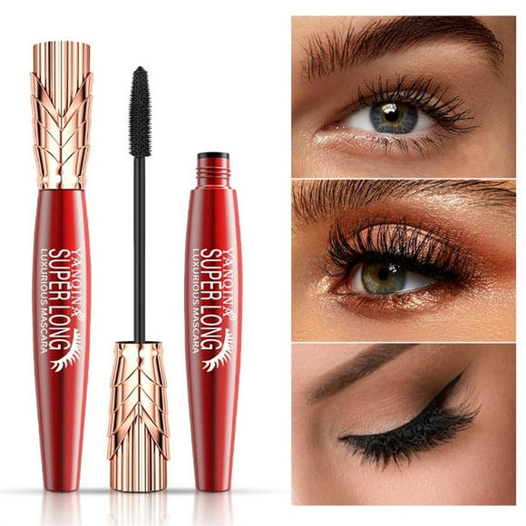sales today clearance!DHALL Lash Glue Brown Mascara Clear Mascara4d Fiber Mascara, -Fiber Long Curly, No Dizzy , Crown Shaped Mascara 10ml