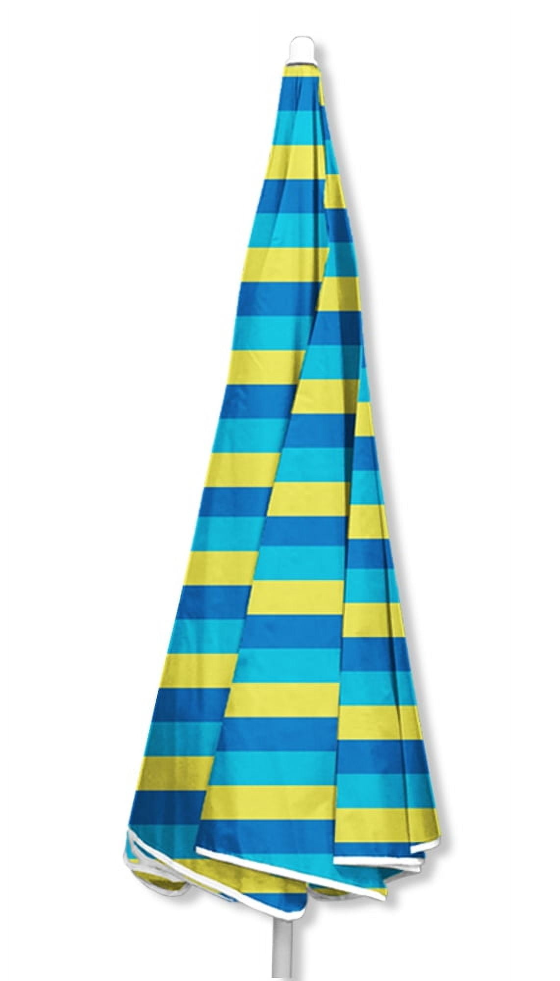 Caribbean Joe 6ft Beach Umbrella with UV Protection and Matching Case