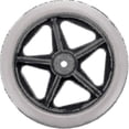 thumbnail image 1 of 2 Pcs de Roues en Caoutchouc de 6 Pouces Remplacement Roues avant de Fauteuil Roulant Déambulateur Antidérapant, 1 of 1