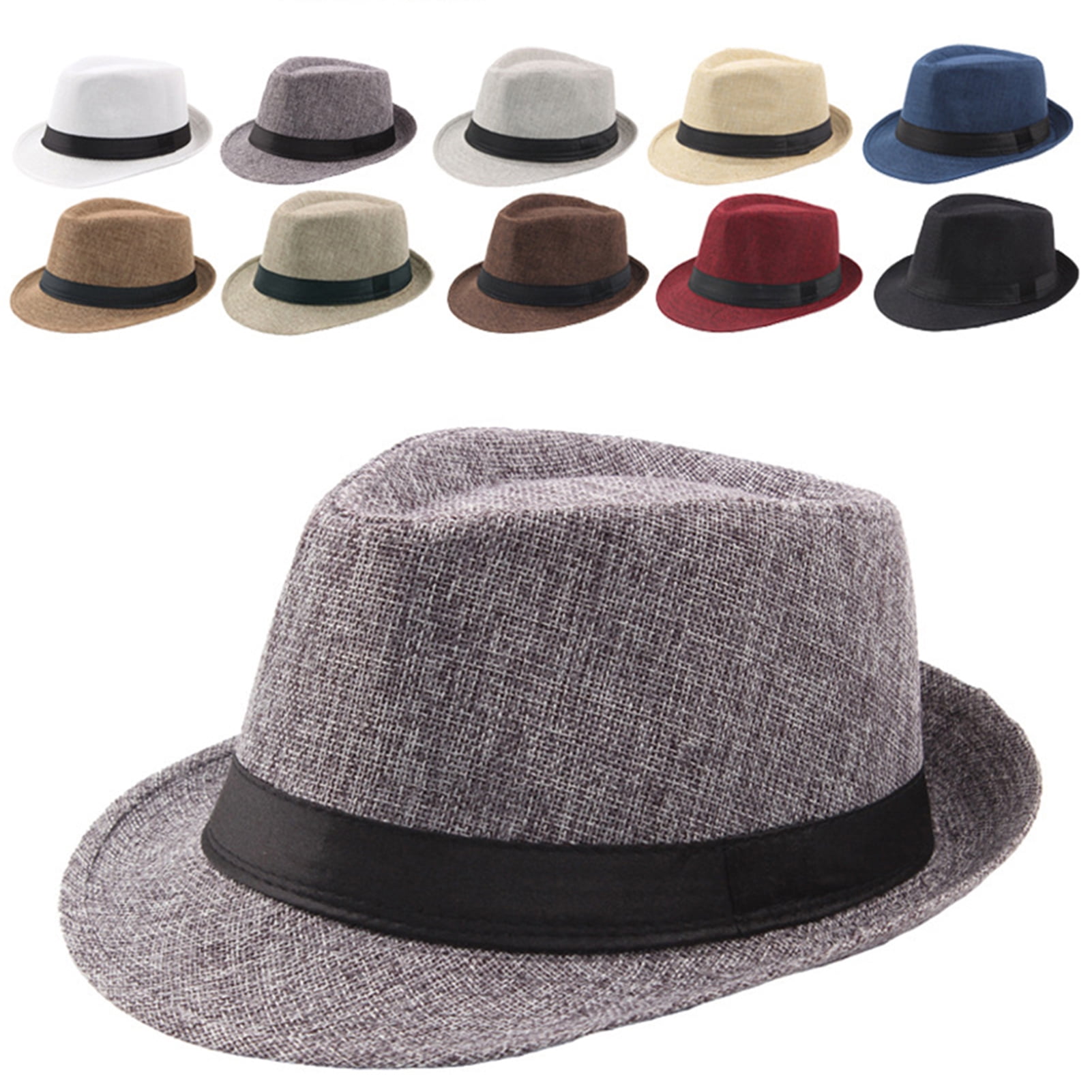 Travelwant Summer Beach Sun Hats for Men Foldable Floppy Travel Packable Staw Hat, Wide Brim Hat