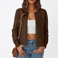 thumbnail image 6 of SUNBS Long Sleeve Sweaters for Women Cropped Cardigan Womens Lightweight Blouse Fashion Knit Top Button Up Clothes, 6 of 8