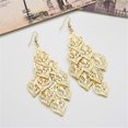 thumbnail image 1 of Pendientes de hojas huecas Pendientes colgantes largos en capas Accesorios bohemios para mujeres (plata) ZefeiWu 8390611589226, 1 of 1