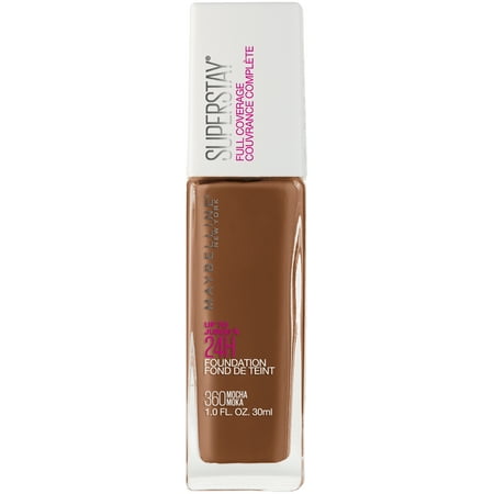 Maybelline Super Stay Full Coverage Liquid Foundation Makeup, Mocha, 1 fl. (Best Foundation For Photos)