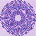 thumbnail image 1 of Ahgly Company Indoor Square Patterned Pale Lilac Purple Area Rugs, 8' Square, 1 of 1