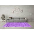 thumbnail image 3 of Ahgly Company Indoor Square Abstract Purple Contemporary Area Rugs, 5' Square, 3 of 4