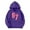 Dark Purple, variant on 67 shirt G'irls Cartoon Print Hooded Sweatshirt Long Sleeve Pocket Pullover Outerwear Casual Athletic Hoodie For K'ids