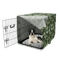 thumbnail image 5 of Philodendron Dog Crate Cover, Tropical Woodland Forest Jungle Scene of Jungle Leaves Botany, Easy to Use Pet Kennel Cover Small Dogs Puppies Kittens, 7 Sizes, Pale Green and Emerald, by Ambesonne, 5 of 6