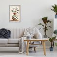 thumbnail image 3 of Stupell Industries Southwestern Checkboard Green Flower Vase Gray Framed Giclee Art, 12 x 18, by Creative Studio, 3 of 8