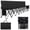 Black, variant on TECANA 8 Seats Portable Folding Team Bench with Backrest & Carry Bag, Blue