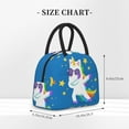 thumbnail image 4 of Vsdgher Insulated Lunch Bag Simple Bento Cooler Bag Lunch Tote Bag , Suitable for picnics, school, work (Cool Unicorn Star Golden Print ), 4 of 5