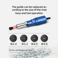 thumbnail image 4 of Amdohai Electric Rivet Tool 2.4mm-4.8mm Rivet Nut Tool Bit Adapter Cordless Riveting Tool Conversion Connector Insert Nut Pull Rivet Tool Utility Combination Kit, 4 of 8
