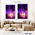 thumbnail image 4 of Elephant Stock Serenity Beach Wall Art - Vertical Canvas Wall Art - Living Room Wall Decor - Beach Canvas - Purple And Pink Decor - 32" x 48", 4 of 8
