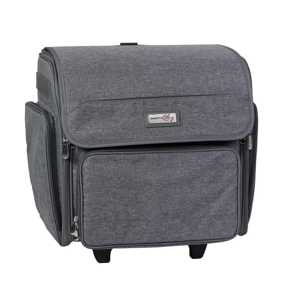 Deluxe Collapsible Rolling Scrapbook Case, Heather