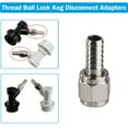 thumbnail image 4 of BE-TOOL 1/2/4 Pcs Adapter Solid Brass Quick and Easy for Connecting 8mm Outer Diameter Silver, 4 of 5