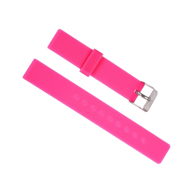 Suave Goma Reloj Correa 16mm Ancho, Rápida Liberación Reemplazo Silicona Reloj Correa, Rojo