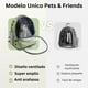 thumbnail image 4 of Mochila transportadora de gatos perros mascotas bolsa de viaje, 4 of 8