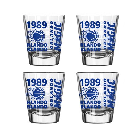 Logo Brands Orlando Magic 4-Pack 2oz. Shot Glass Set