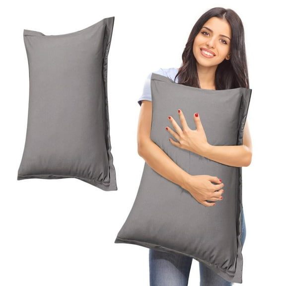 Sruoe, 100% Cotton Pillowcase, 300 Thread Count Wrinkle Resistant Smooth Quick Dry Pillow Covers, Solid Color Soft Cooling Crisp Breathable Organic Cotton Pillowcase, Extra Soft Pillowcase, 29x19in