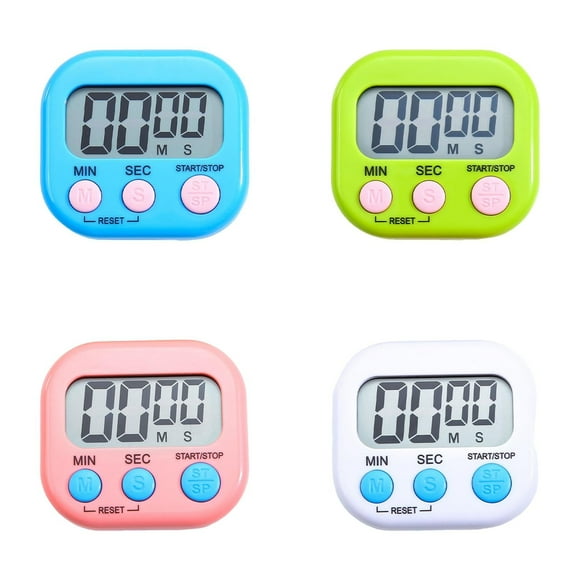 Digital Display Visual Electronic Timer Kitchen Timer Students Reading Time *4PCS
