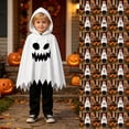 thumbnail image 7 of BOOMNY Halloween Boys Ghost Dress Up Funny Ghost Face Hooded Capes Pants Hallowmas Stage Performance Outfits for Kids, 7 of 7