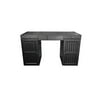 Home Office Scrapbooking Craft Storage Organizer EZ View Desk Black Right Base Style: Side Access With Grey Totes