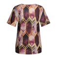 thumbnail image 4 of ICHUANYI Liquidación Mujer Verano Impresión Botones Manga Larga Casual Blusa Camiseta Jersey Camisas ICHUANYI WER202308246837, 4 of 9