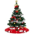 thumbnail image 4 of GZHJMY Christmas Advent Calendar Christmas Tree Skirt 48" for Indoor Outdoor Holiday Party Office Store Cupboard Decoration, 4 of 5