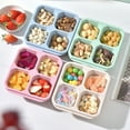 thumbnail image 3 of Snack Box With Four Transparent Covers Snack Plate With Dried Fruit Box Tea And Meal Box Fresh-Keeping Snack Plate Mini Tray BE 6 inches, 3 of 6