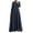 Dark Blue, variant on ZANZEA Women O-Neck Full Sleeve Lace Patchwork Loose Swing Long Dress Muslim Abaya Kaftan Dresses