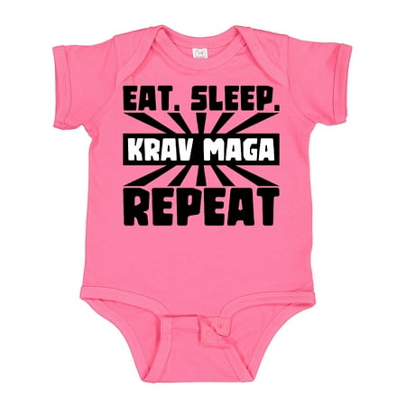 

Inktastic Eat Sleep Krav Maga Repeat Gift Baby Boy or Baby Girl Bodysuit