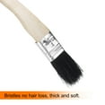 thumbnail image 4 of Uxcell 2pcs Bent Radiator Paint Brush 1" Width Curved Paint Soft Bristle Brushes with Long Wood Handle for Wall, 4 of 6