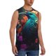 thumbnail image 2 of Balery Colorful Flower Bird Camisetas sin mangas para hombre, absorbe la humedad y protege contra el mal olor.-3X-Large, 2 of 7