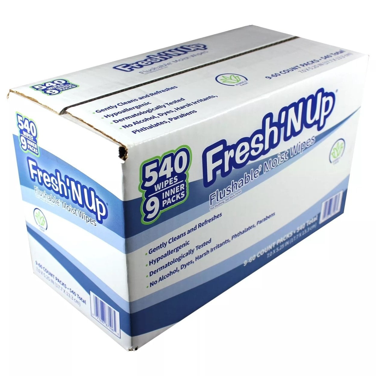 Fresh N Up Flushable Scented Wipes 540 Count