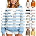 thumbnail image 3 of SUXIAN Girls Hoodie Half Zip Long Sleeve Pullover Casual Loose Pocket Design Soft Cozy Kids Girls Hoodies 11-12 Years, 3 of 7