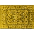 thumbnail image 1 of Ahgly Company Machine Washable Indoor Rectangle Oriental Yellow Traditional Area Rugs, 8' x 12', 1 of 4