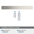thumbnail image 5 of Amerock Maymont 7-9/16 inch (192mm) Center-to-Center Rectangle Satin Nickel Cabinet Pull Backplate, 5 of 7
