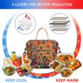 thumbnail image 4 of Pioneer Flower Floral Print Pattern Womens Lunch Box for Work,Insulated Large Lunch Bag for Tween and Teen,Loncheras Para Mujer,Leakproof Adult Lunch Bag for Work,Beach,Travel,Picnic,Camping, 4 of 7