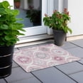 thumbnail image 6 of Addison Rugs Chantille Indoor/Outdoor Transitional Medallions Pink Washable Rectangle Rug, 1'8" x 2'6", 6 of 6