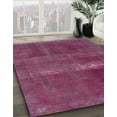 thumbnail image 3 of Ahgly Company Machine Washable Indoor Rectangle Abstract Pink Plum Purple Area Rugs, 4' x 6', 3 of 7