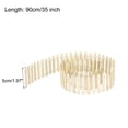 thumbnail image 2 of Unique Bargains Miniature Garden Fence, 35 Inch Long Decorative Picket Fence, Wood Color 4Pack, 2 of 5