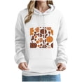 thumbnail image 2 of Mifsaly Thanksgiving Hoodie for Women Vintage Pumpkin Fall Graphic Pullover Sweatshirt with Pocket Long Sleeve Casual Autumn Clothes White,M, 2 of 5