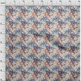 thumbnail image 4 of oneOone Viscose Jersey Grayish Purple Fabric Leaves Craft Projects Decor Fabric Printed By The Yard 60 Inch Wide, 4 of 7